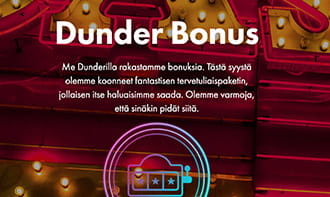 Dunder Casinon bonustarjous